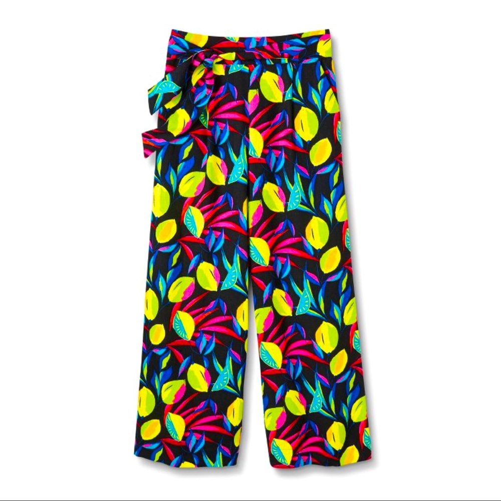 NWT Tabitha Brown x Target Lemon Print Wide Leg Trousers